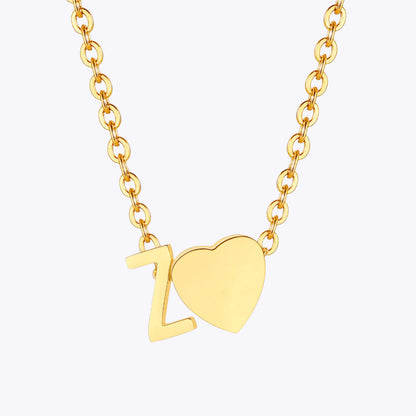 Heart Letter Necklace
