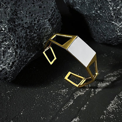 Open Base Geometric Bracelet