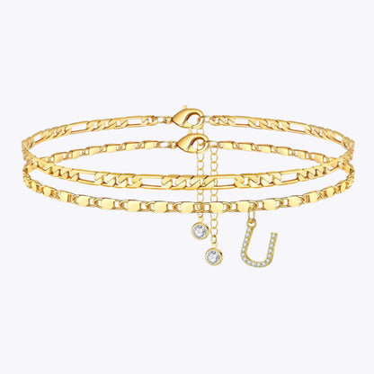 Initial Double Anklet
