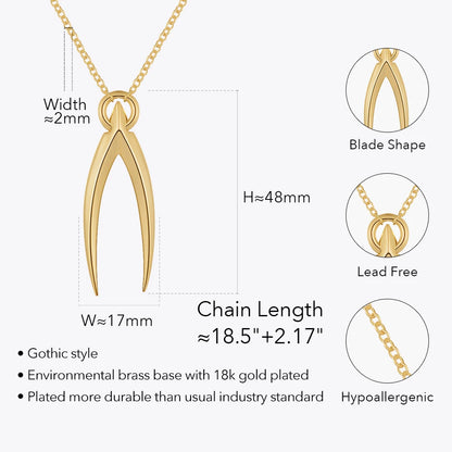 Crossblade Punk Necklace