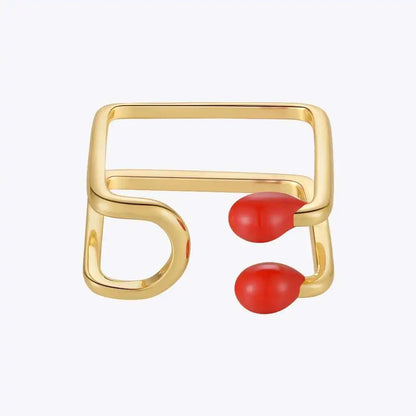 Red Matchstick Ring