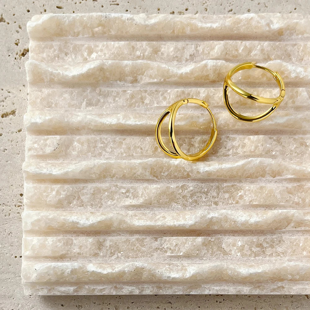 Geometric Space Earrings