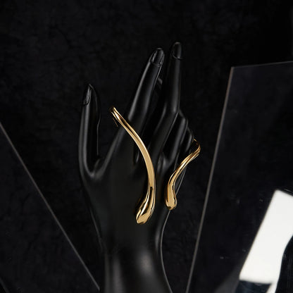 Water Open Palm Punk Bangle