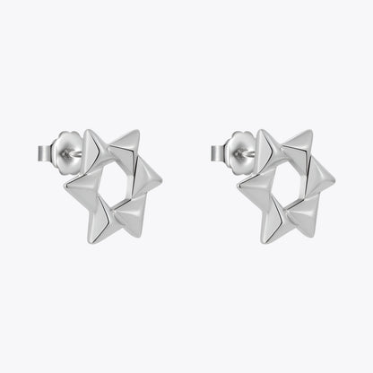 Snowflake Star Stud Earring