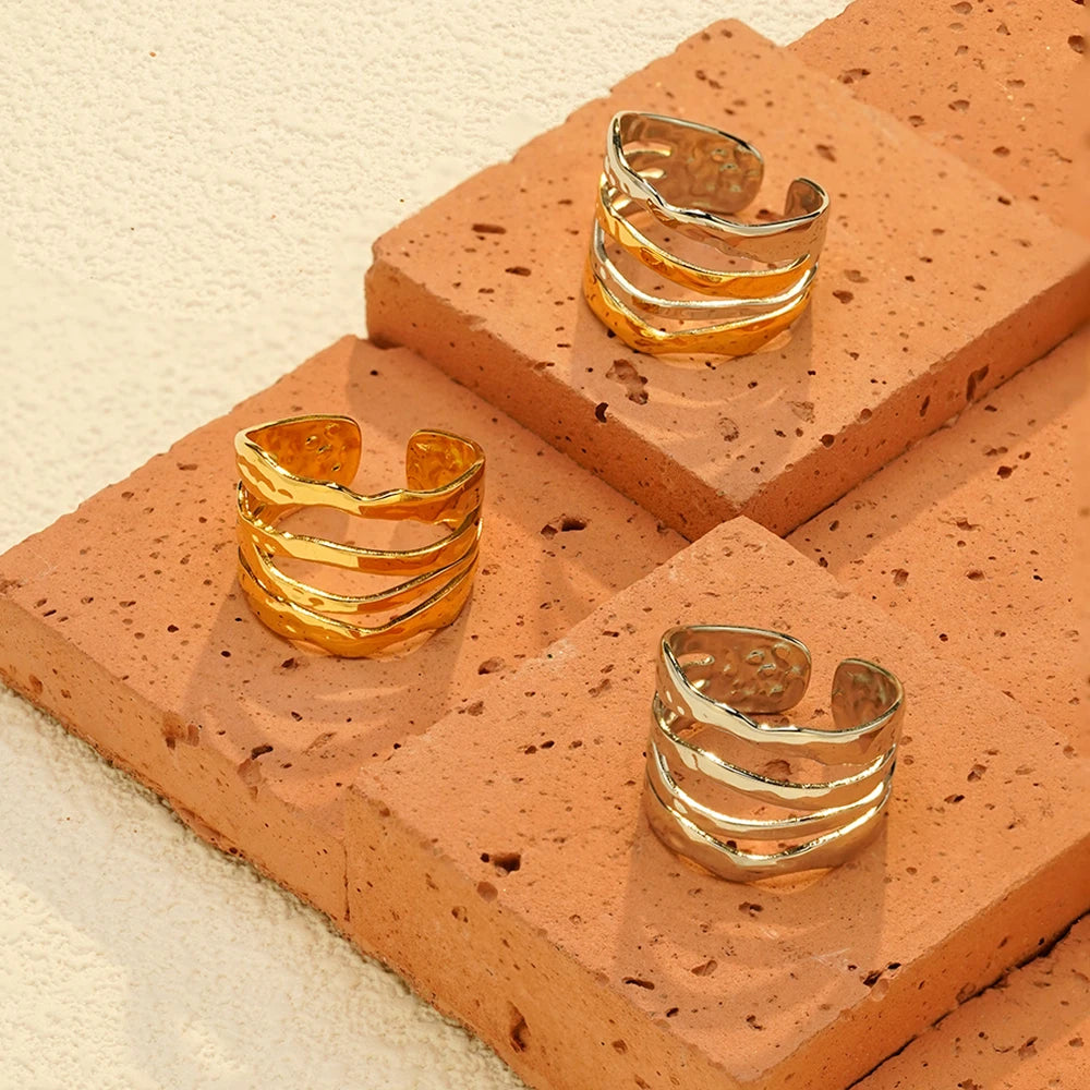 Wave Stack Ring