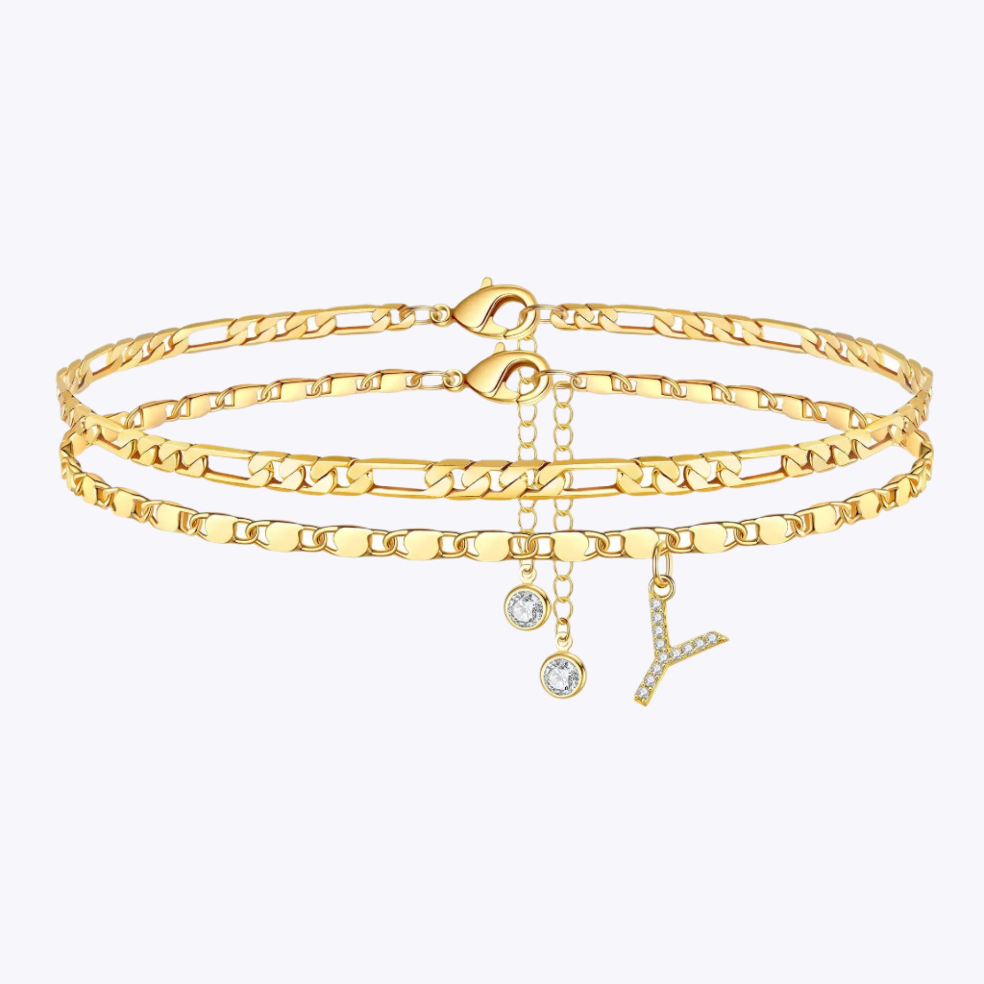 Initial Double Anklet