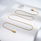 Double Water Drop Punk Necklace