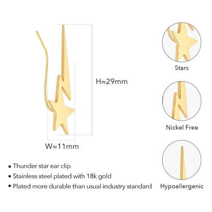 Dragon Thunder Star Earrings