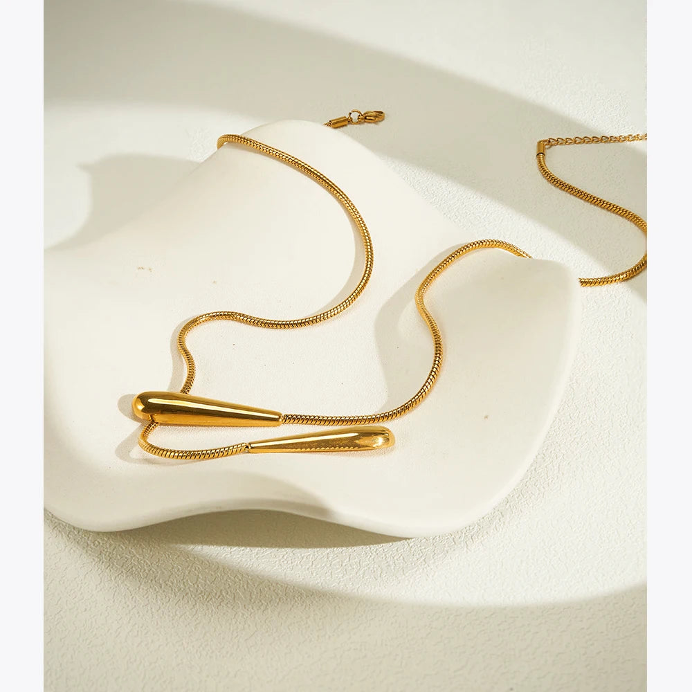 Tear Drop Choker Necklace