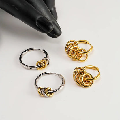 Small Ring Hoop Earrings