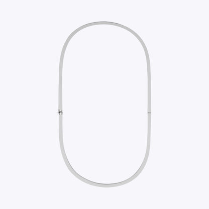 Oval Choker Geometric Necklace