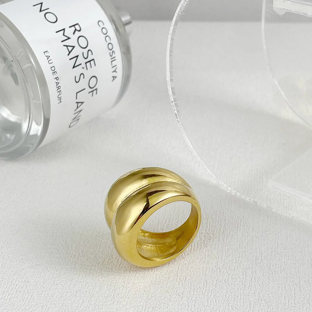 Double Layer Alien Blob Ring