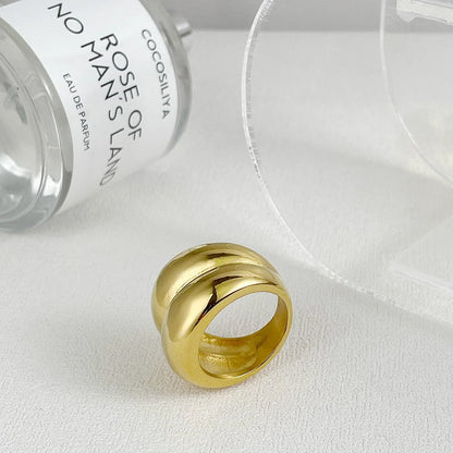 Double Layer Alien Blob Ring