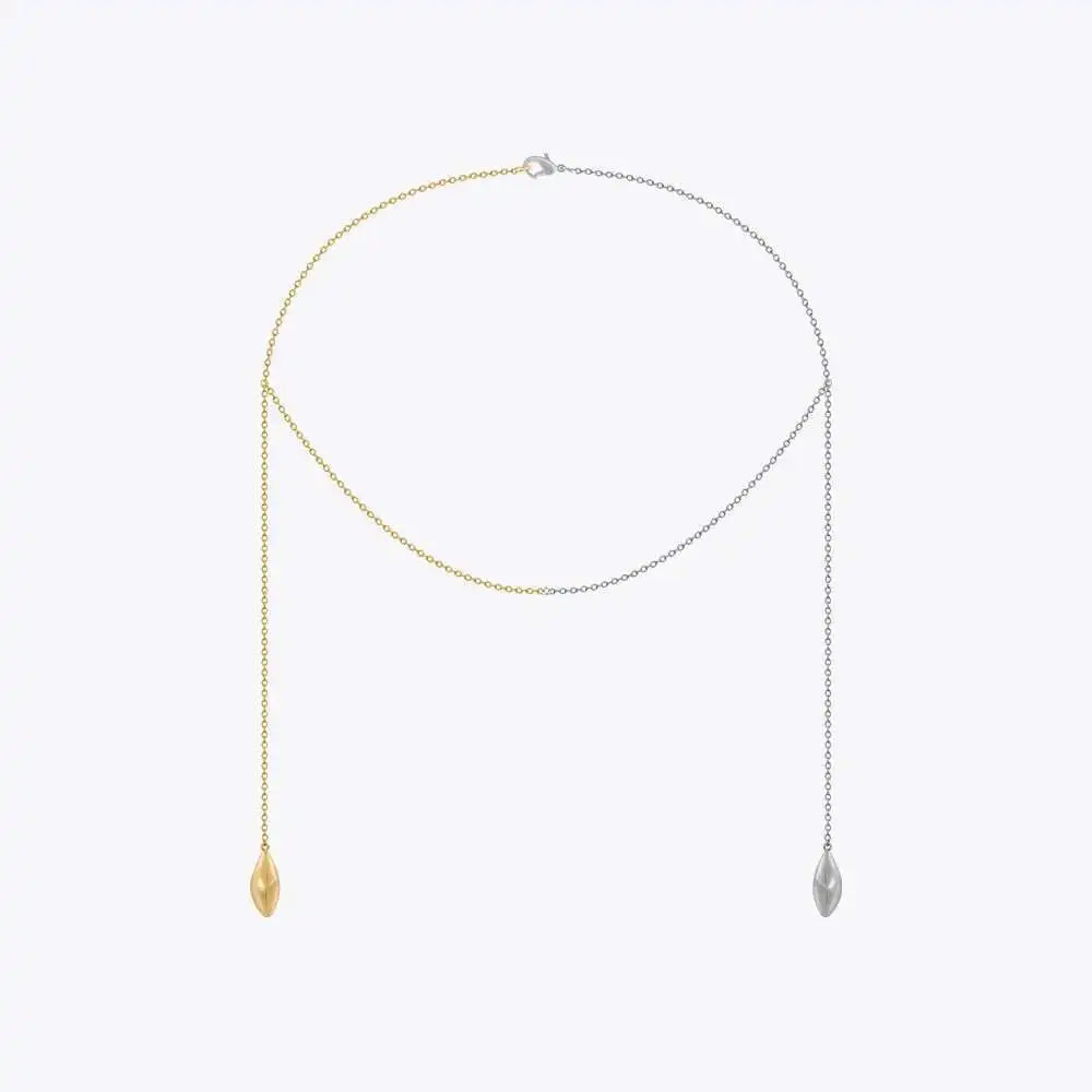 Split Punk Rain Drop Necklace