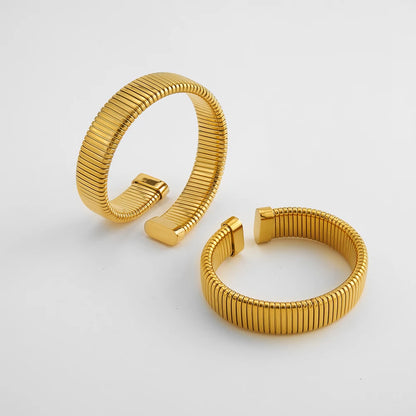 Textured Elastic Cuff Bracelet