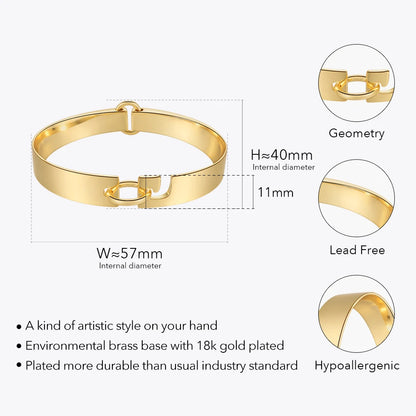 Punk Hook Lock Bangle
