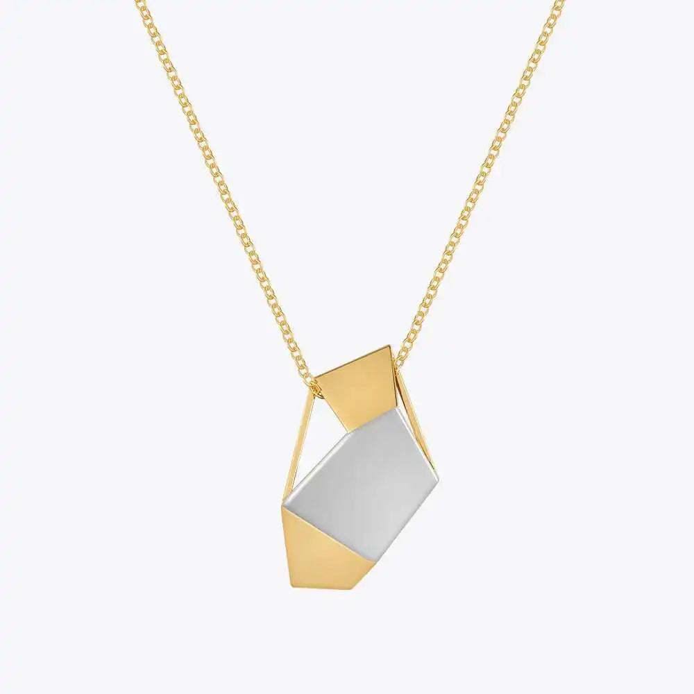 Meteorite Geometric Necklace