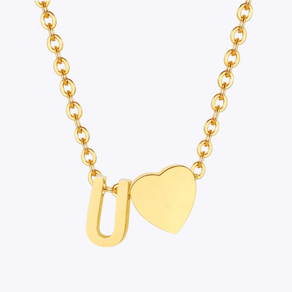 Heart Letter Necklace