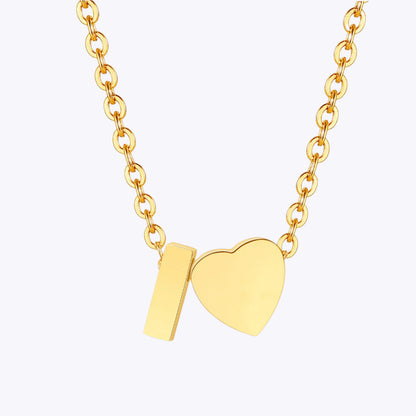Heart Letter Necklace