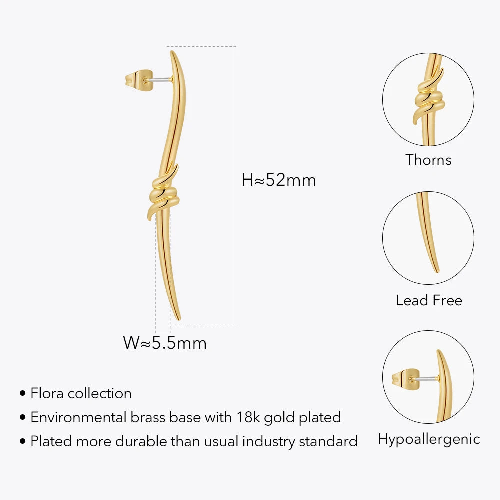 Thorn Poison Base Earring