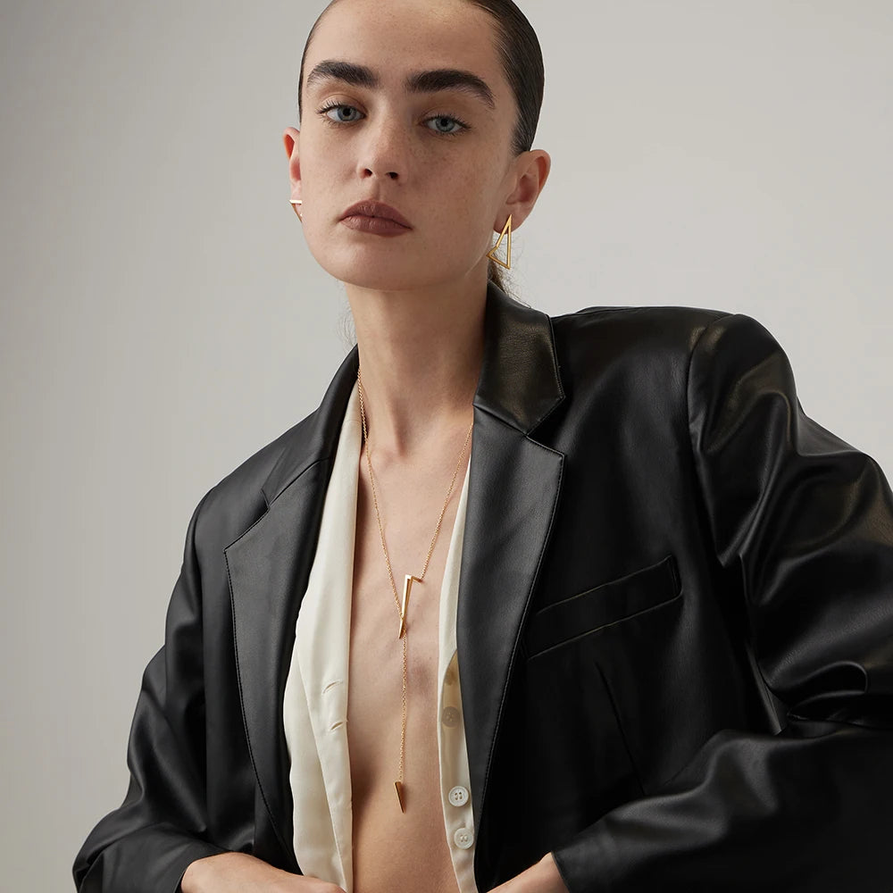 Triangle Geometric Necklace