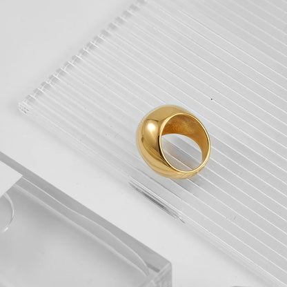 Jumbo Round Geometric Ring