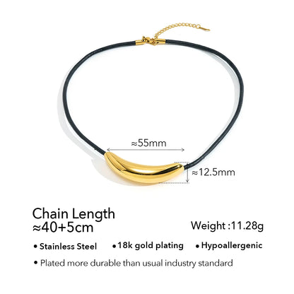 Irregular Shaped Pendant Necklace