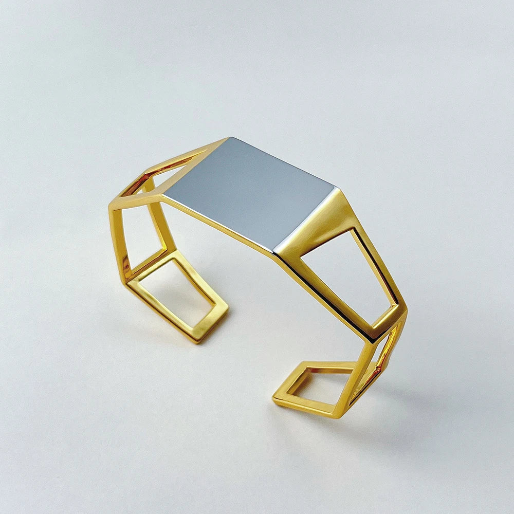Open Base Geometric Bracelet