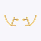 Cut Arc Geometric Earrings