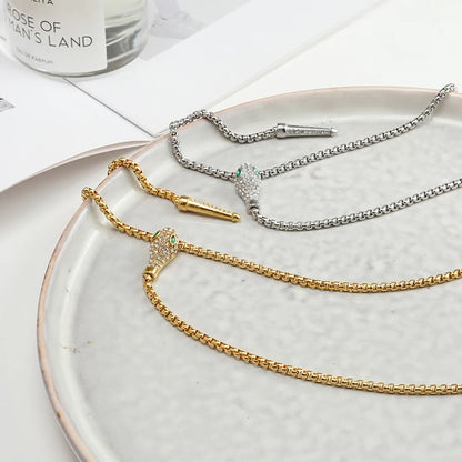 Snake Head Chain Necklace