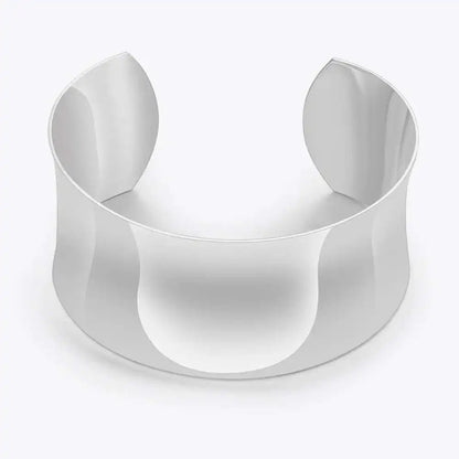 Wide Concave Cuff Bracelet