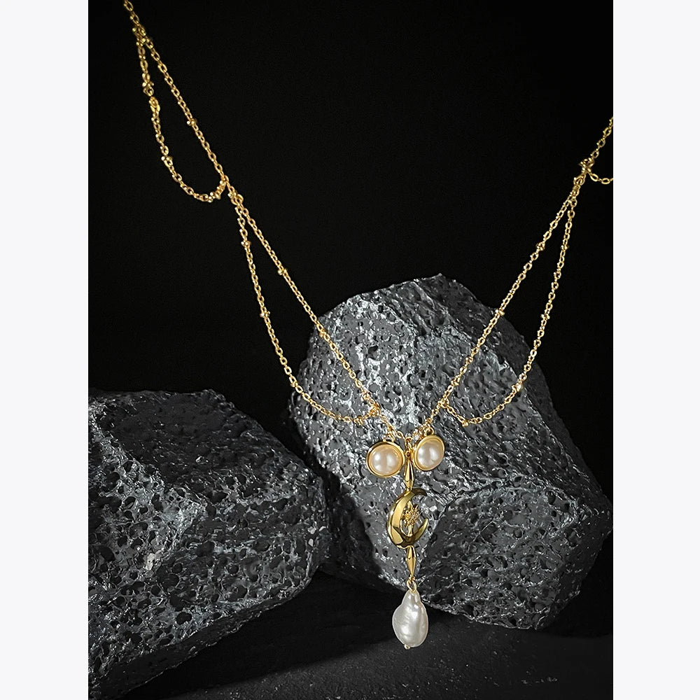 Moon Star Collar Necklace
