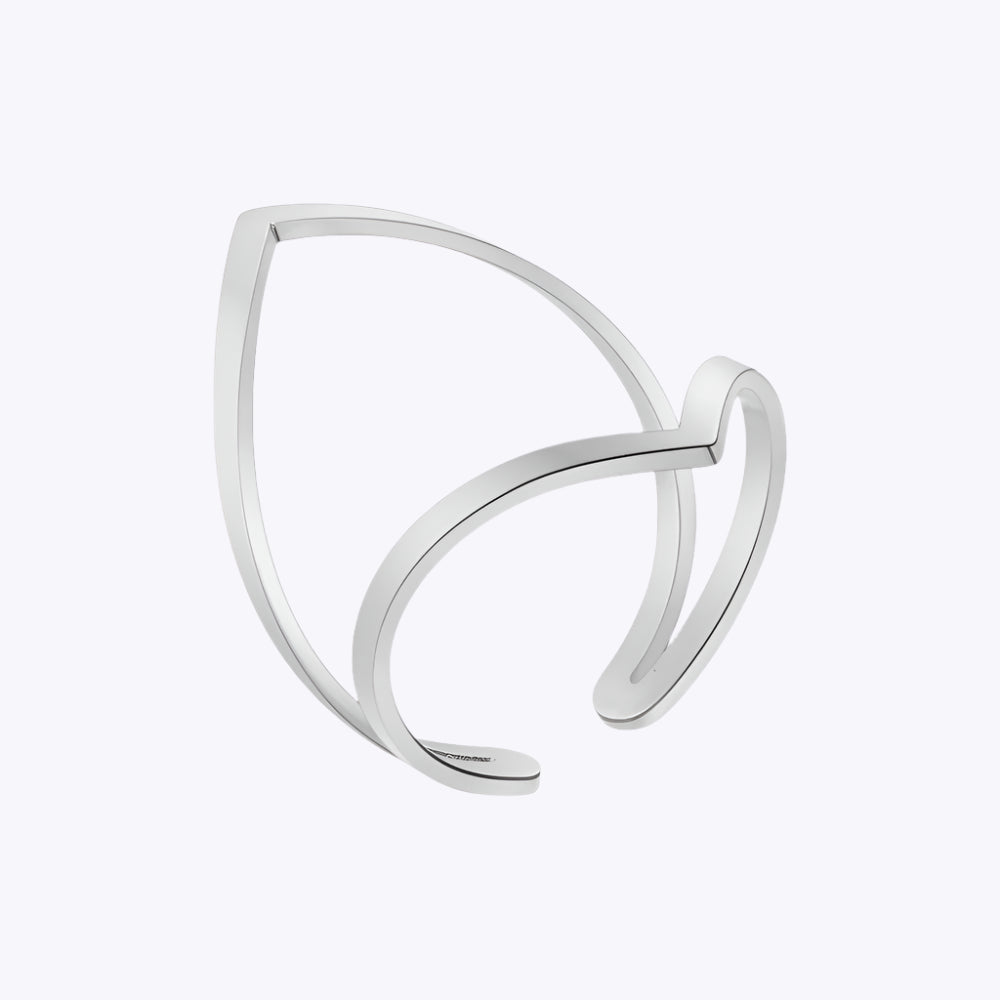 Double Sided Lotus Geometric Ring