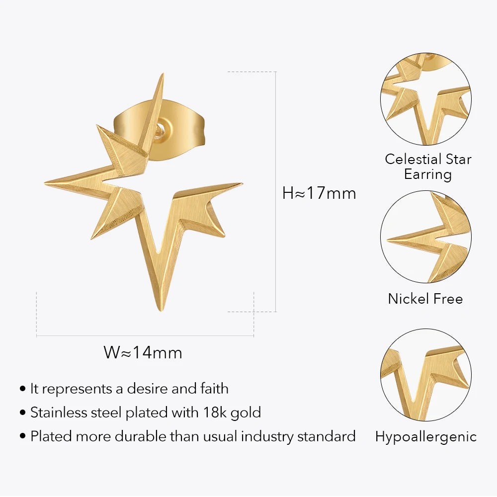 Collad Stars Earings