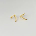 Cut Arc Geometric Earrings