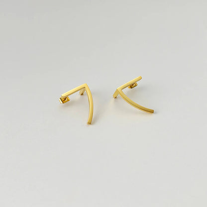 Cut Arc Geometric Earrings