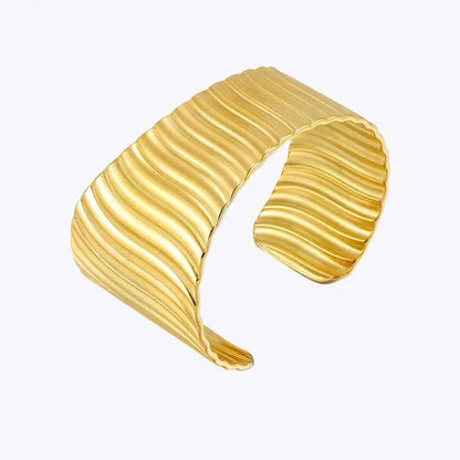 Wavy Stripe Cuff Bracelet