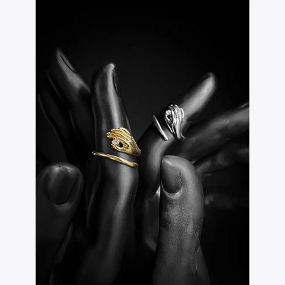 Human Hand Wrap Ring