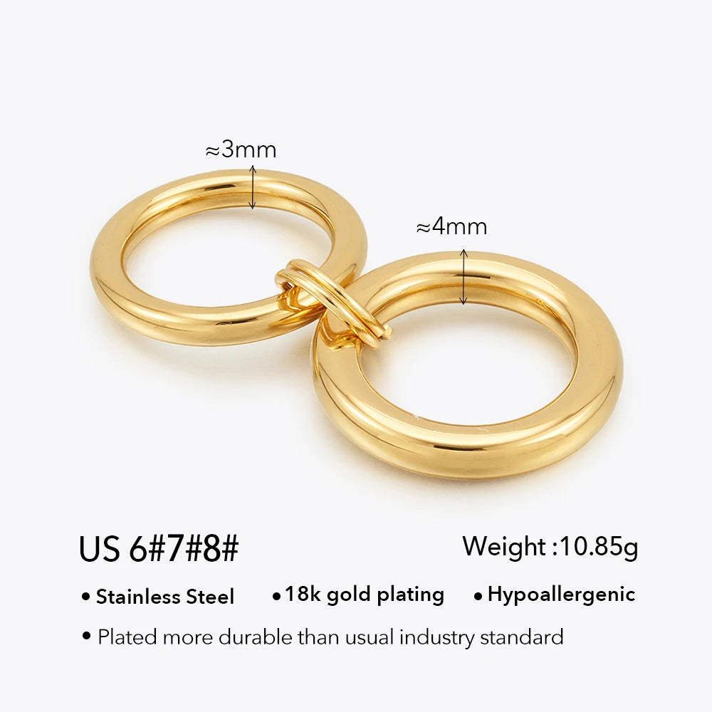 Curved Round Rings