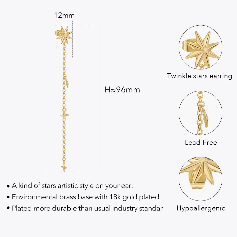 Star Drop Earrings