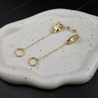 Human Hook Hand Drop Earrings