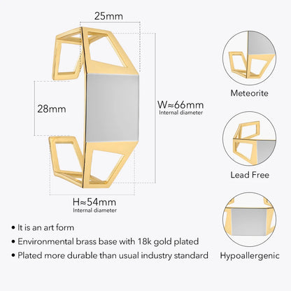 Open Base Geometric Bracelet