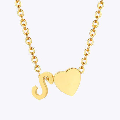 Heart Letter Necklace