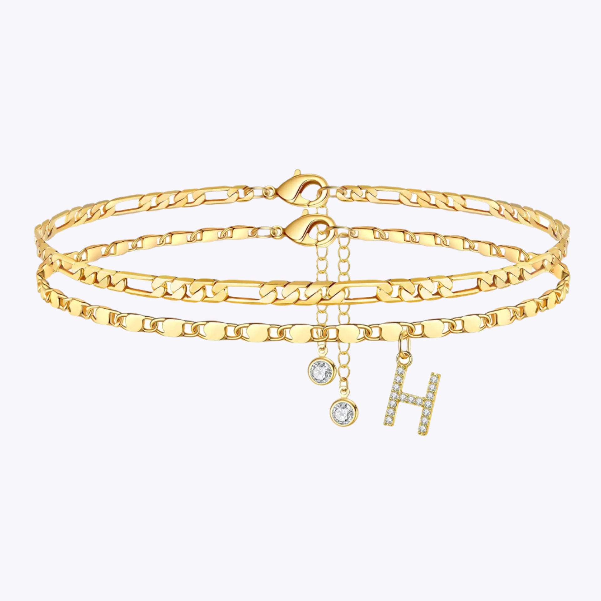Initial Double Anklet