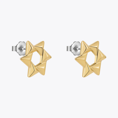 Snowflake Star Stud Earring