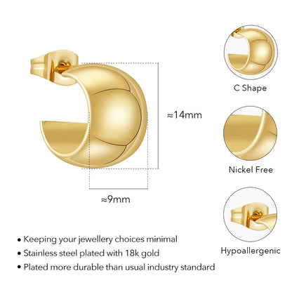 Chunky Hoop Earrings