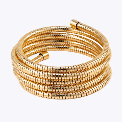 Circular Steel Wire Bangle Bracelet