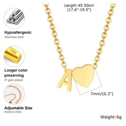 Heart Letter Necklace