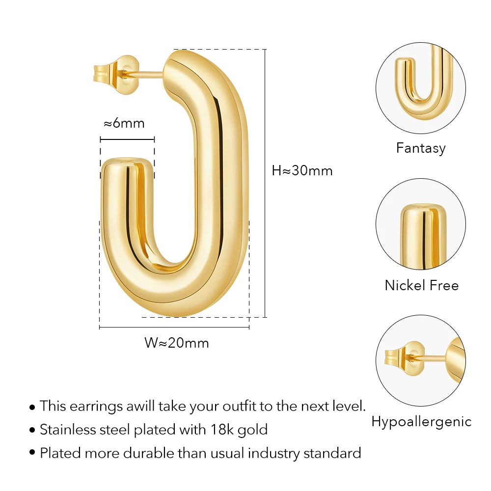 Jumbo Oval Earrings