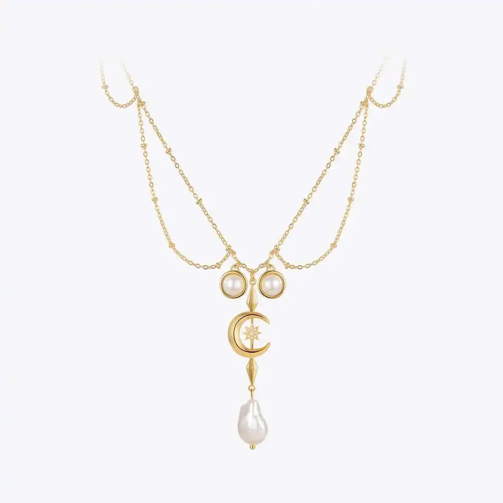 Moon Star Collar Necklace